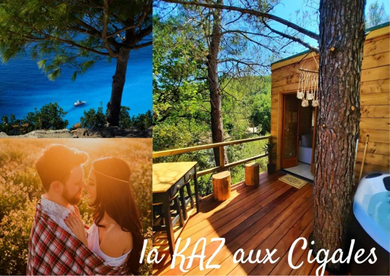 Cabane Dans Les Arbres "La Kaz Aux Cigales" Cuers Dış mekan fotoğraf